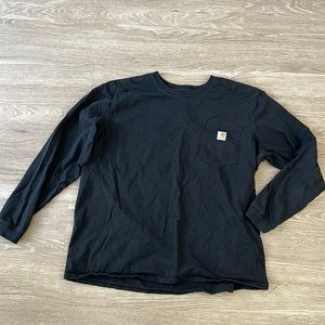 Carhartt Women’s long sleeve Tee w/pocket Black XXL